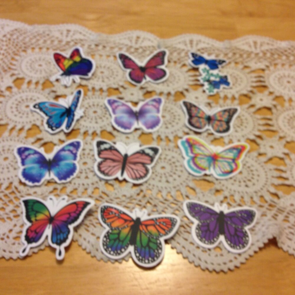 Butterfly Stickers for Computer, lockers, backpacks, crafts, scrapbooks